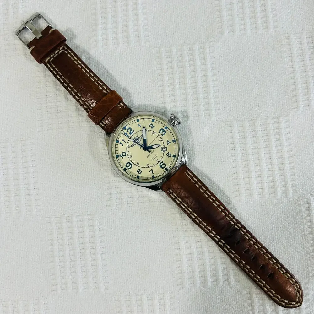 Moscow Classic Aeronavigator 47mm Cream Blue Dial 330/1000 Vostok 2416 31 Jewel